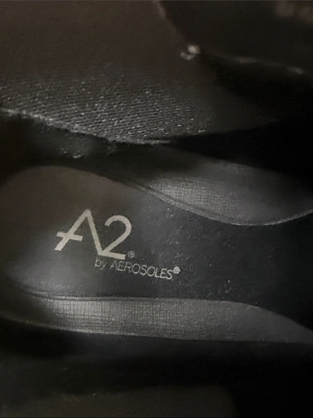 A2 By Aerosoles Navy Suede Pointed Ankle Booties with Gray Panels